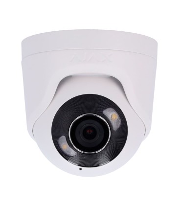 Câmara IP Turret 5 Megapixel Ajax IP com visão IV e luz branca de até 50 m- Cor Branco