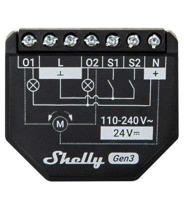 Interruptor Inteligente Wi-Fi Shelly 2PM Gen 3