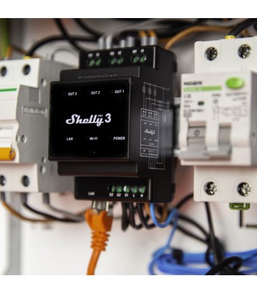 Relè Intelligente per Barra DIN Shelly Pro 3