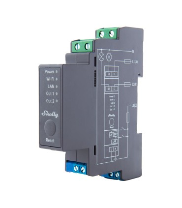 Relais Intelligent pour Rail DIN Shelly Pro 2