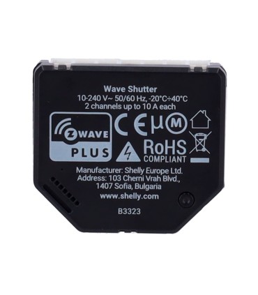 Controlador de Persianas Z-Wave Shelly Wave Shutter