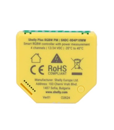 Controllo e Dimmer LED Wi-Fi Shelly Plus RGBW PM