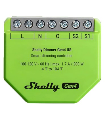 Módulo Regulador de Intensidade Wi-Fi Shelly Dimmer Gen4