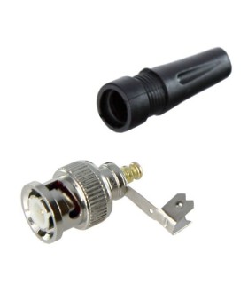 Conector BNC macho para atornillar.