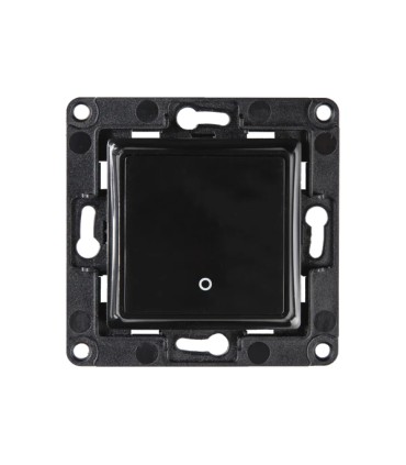 Pulsador Mecánico de Pared Shelly Wall Switch 1 Negro