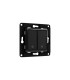 Shelly Wall Switch 2 Preto - Tecla Dupla para Módulos de Encastrar