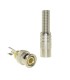 BNC connector for welding with shrink sleeve