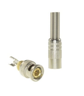 Connecteur BNC pour le soudage avec manchon rétractable