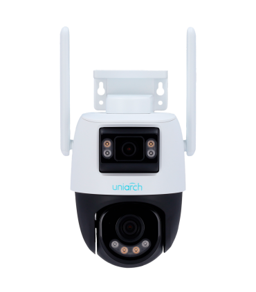 UHO-P2S-M55F34 - Cámara IP WiFi Uniarch 5MP Doble lente 2.8 mm panorámica y 4 mm PTZ