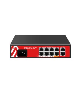 SW8FE2GE-2BT-120W -  Safire Switch Hi-PoE 8 Ports FE PoE + 2 Liaison montante RJ45