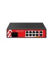 SW8FE2GE-2BT-120W -  Safire Switch Hi-PoE 8 Ports FE PoE + 2 Liaison montante RJ45