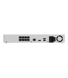 Ajax NVR H2D8PAC 16-Channel (8 PoE) White — 4K IP Video Recorder, 8 PoE Ports, Support for 2 Hot-Swap HDDs & HDMI