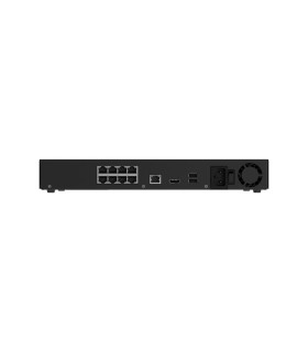 Ajax Superior NVR H2DAI8PAC 8 Canali PoE Nero — Registratore IP 4K IA, 8 Porte PoE+, 2 HDD Hot-Swap fino a 48 TB e HDMI