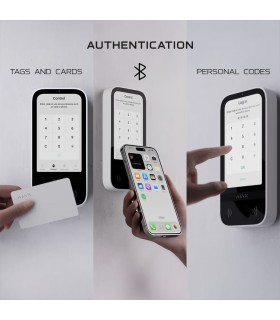 Ajax Superior KeyPad TouchScreen G3 Jeweller Preto — Teclado Tátil IPS 5" Grau 3 com DESFire® e BLE