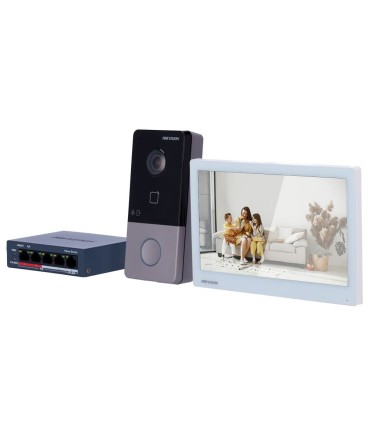 DS-KIS607-S - Kit Videoporteiro IP Hikvision 7" | Lisintec