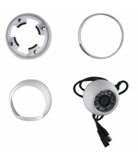 Caméra de surveillance mini-dôme 800 lignes avec vision nocturne jusqu'à 25m